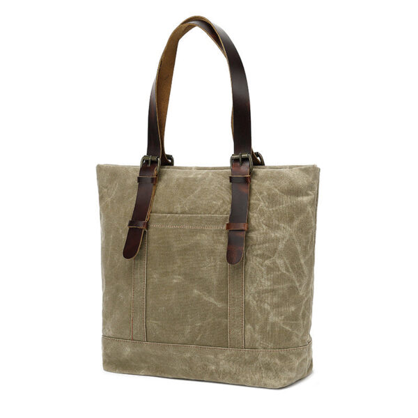 Canvas Cotton Tote Bag Water Resistant Shoulder Crossbody Handbag Bag