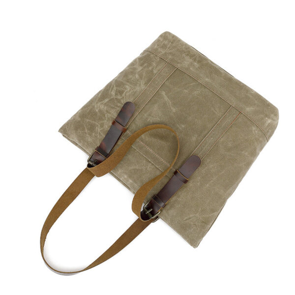Canvas Cotton Tote Bag Water Resistant Shoulder Crossbody Handbag Bag - Image 4