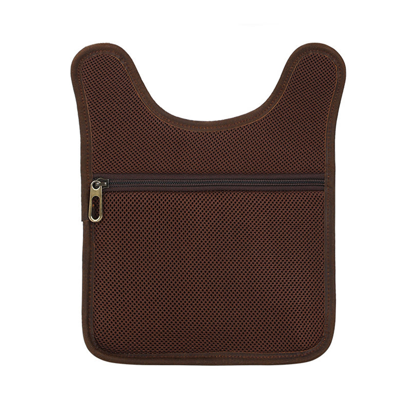 Full Grain Leather Tactical Bag Mens Leather Crossbody Pack Messenger Bag - Image 6