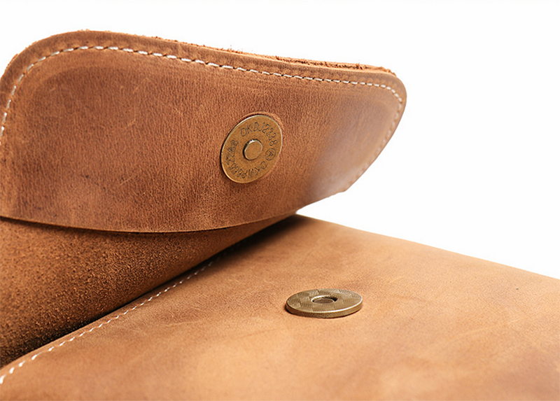 Handmade Genuine Leather Satchel Bag Shoulder Bag - Image 6