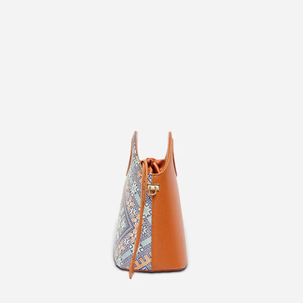 Zhuang Brocade Vintage Drawstring Bucket Bag - Image 13