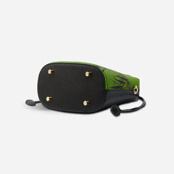 Xiangyunsha Silk Bamboo Green Drawstring Bucket Bag - Image 12