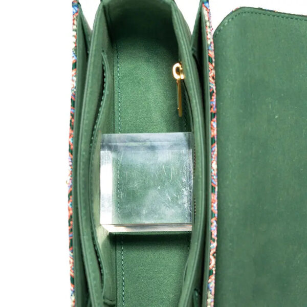 Song Brocade Leather Luxurious Clutch Handbag - Image 7