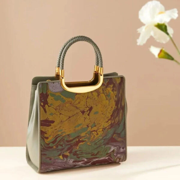 Xiangyunsha Silk Tote Bag Heavy Satin Luxury Women Handbag - Image 8