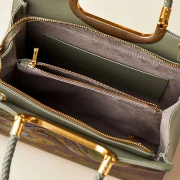 Xiangyunsha Silk Tote Bag Heavy Satin Luxury Women Handbag - Image 9