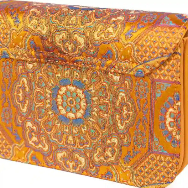 Song Brocade Leather Luxurious Clutch Handbag - Image 6