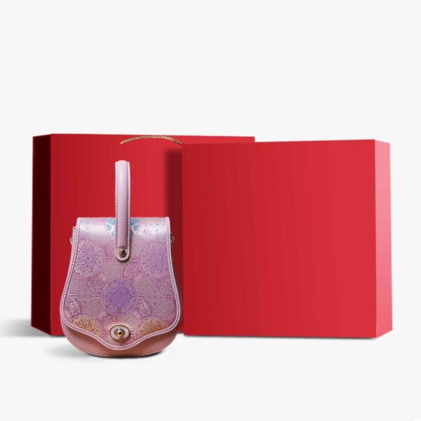 Brocade Jacquard Butterfly Designer Saddle Bag - Image 7