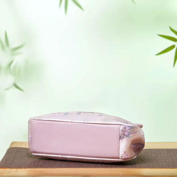 Brocade New Chinese Style Bag Pink Butterfly Handbag - Image 7