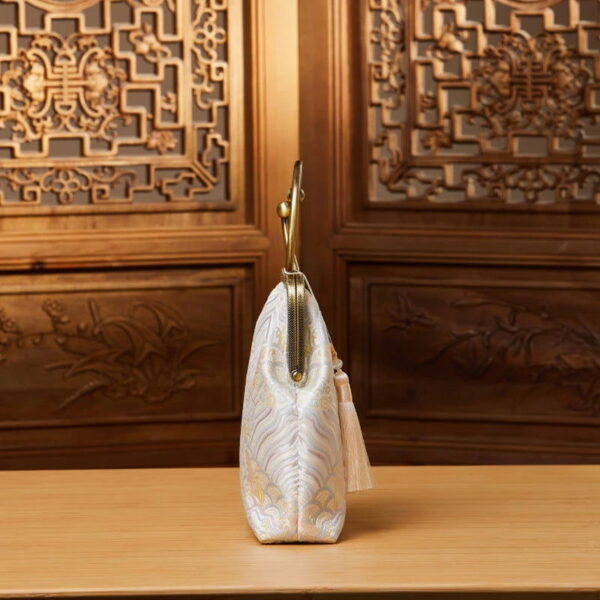 Brocade Jacquard New Chinese Style Kiss Lock Purse - Image 7