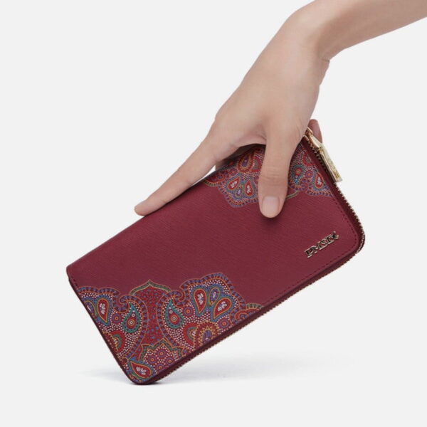 Chinese Style Leather Red Wedding Women's Wallet - Image 4