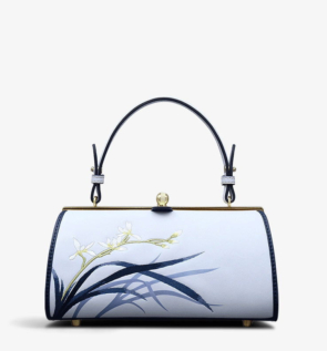 Embroidery_Leather_Blue_Orchid_Cylinder_Chain_Barrel_Bag_-_SinoCultural-2470665
