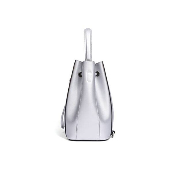 Embroidery Leather Bucket Backpack Cloisonné Phoenix Crown - Image 13