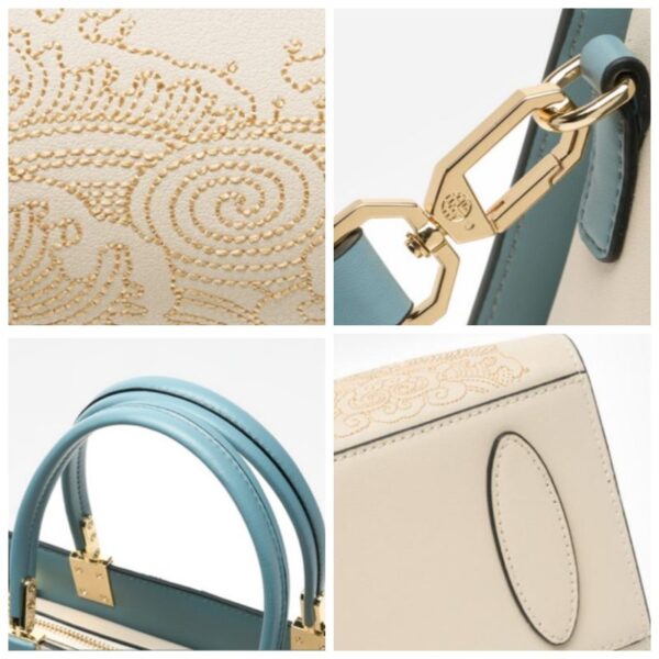Embroidery Leather Ladies Tote Bag Chinese Style Handbag - Image 8