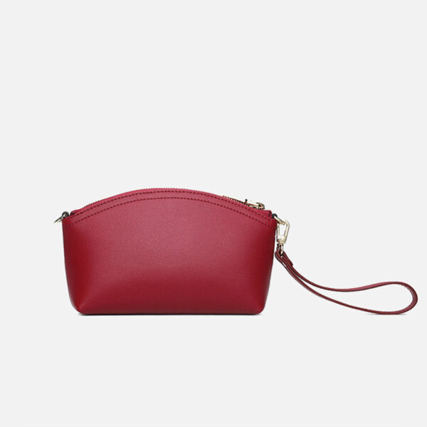 Embroidery Leather Red Peony Women Handbag Wallet - Image 7