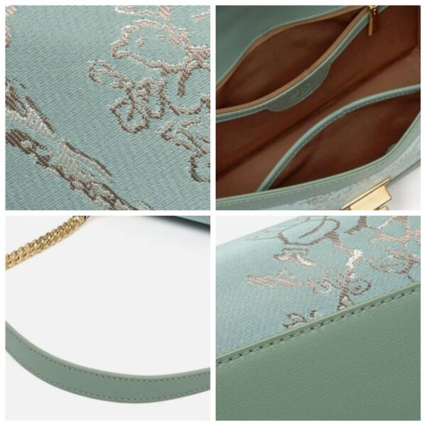 Embroidery Leather Shoulder Square Handbag Sacred Tree - Image 5