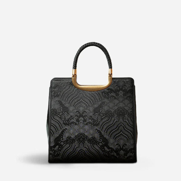 Xiangyunsha Silk Tote Bag Heavy Satin Luxury Women Handbag - Image 11
