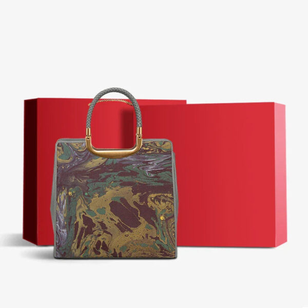 Xiangyunsha Silk Tote Bag Heavy Satin Luxury Women Handbag - Image 14