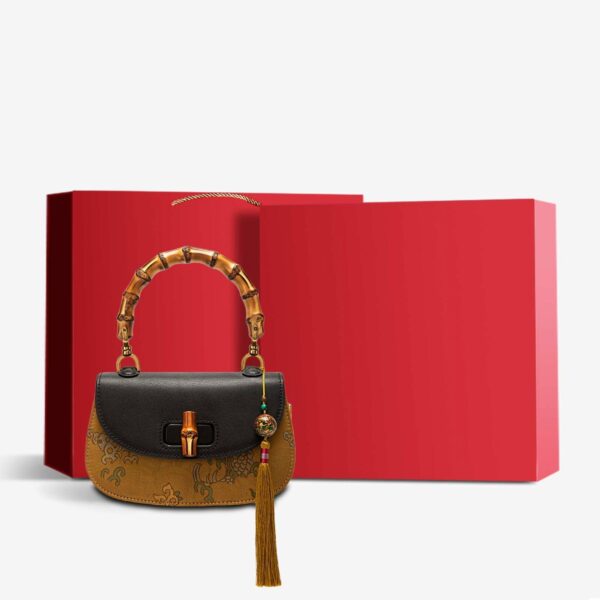 Xiangyunsha Silk Bamboo Joint Delicate Handbag with Pendant - Image 14