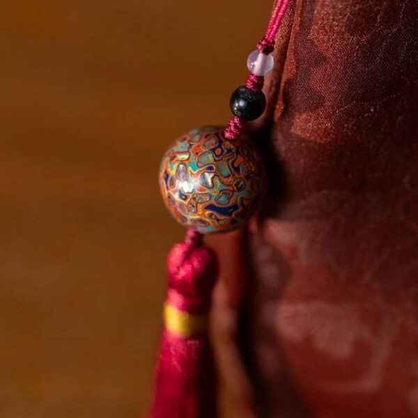 Xiangyunsha Silk Elegant Mini Bucket Bag - Image 9