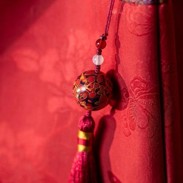 Xiangyunsha Silk Elegant Mini Bucket Bag - Image 12