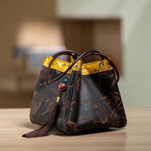 Xiangyunsha Silk Elegant Mini Bucket Bag - Image 20