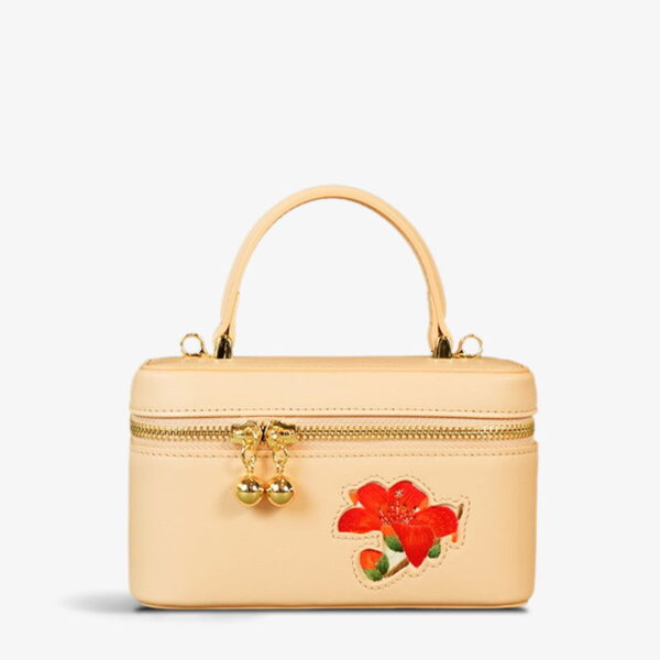 Handcrafted Embroidered Kapok Makeup Bag