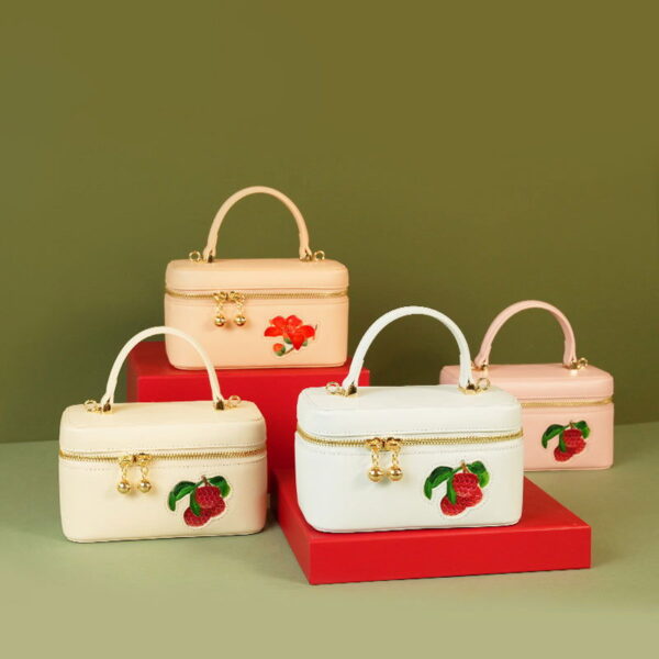 Handcrafted Embroidered Kapok Makeup Bag - Image 4