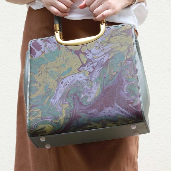 Xiangyunsha Silk Tote Bag Heavy Satin Luxury Women Handbag - Image 3