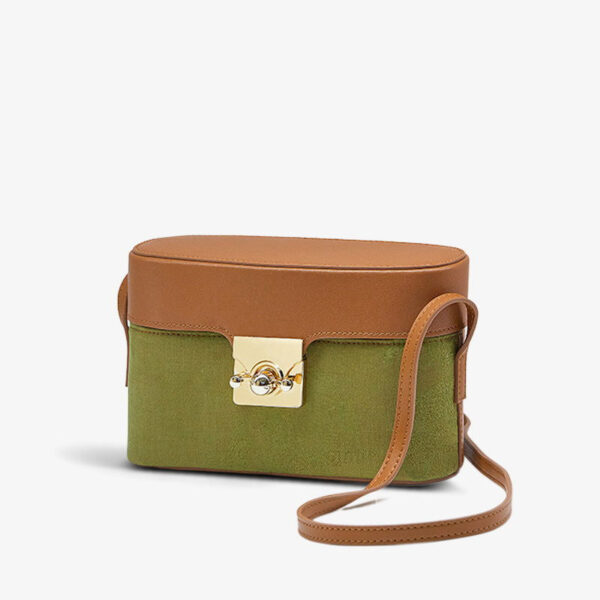 Mulberry Silk Leather Retro Shoulder Square Bag - Image 3