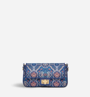 SongBrocadeLeatherMulberrySilkBlueShoulderEveningBagP12064802B_8
