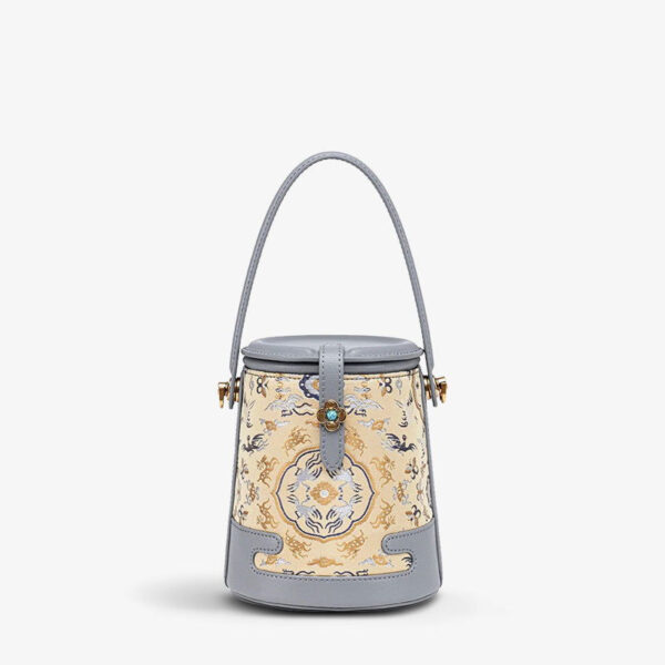 Song Brocade Fragrant Cloud Silk Bucket Bag