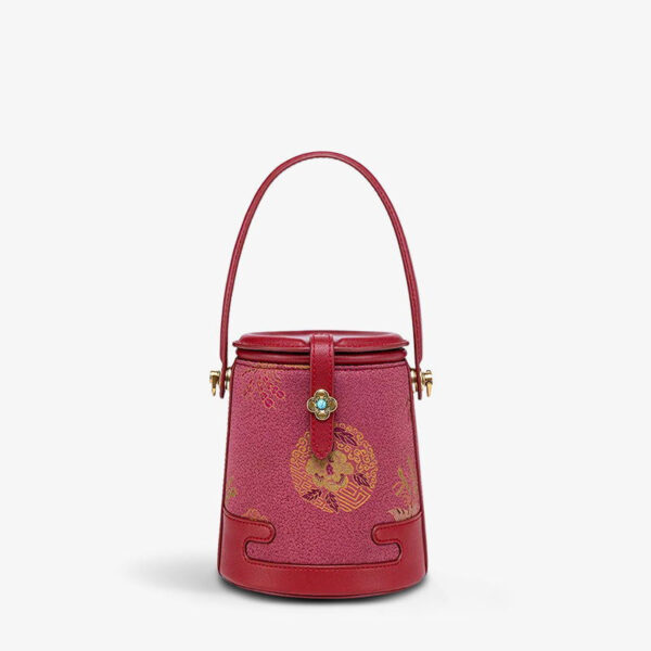 Song Brocade Fragrant Cloud Silk Bucket Bag - Image 18