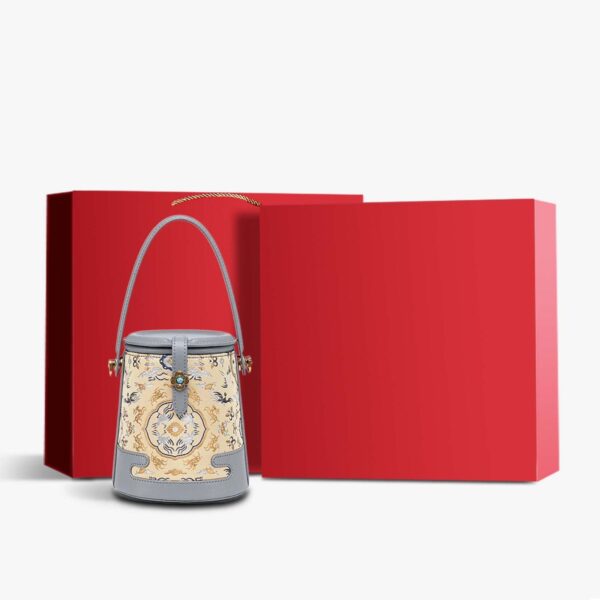 Song Brocade Fragrant Cloud Silk Bucket Bag - Image 20