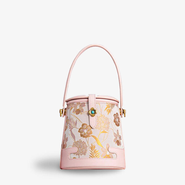 Song Brocade Fragrant Cloud Silk Bucket Bag