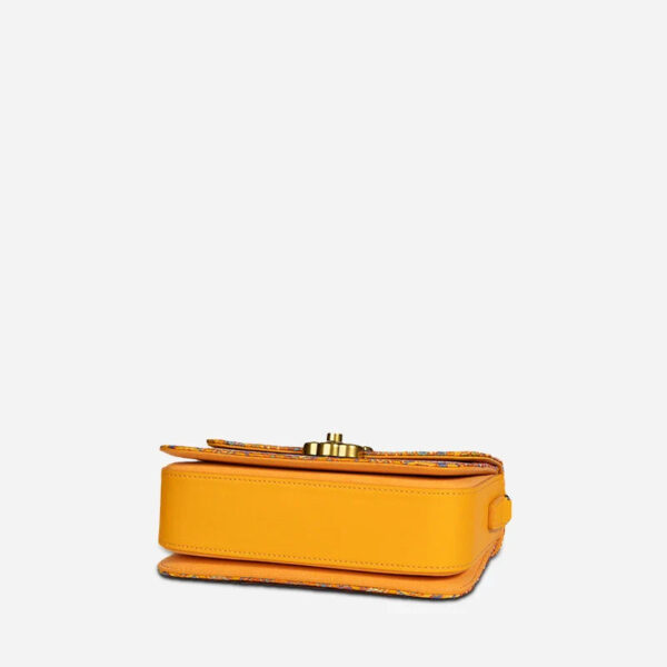 Song Brocade Leather Luxurious Clutch Handbag - Image 10