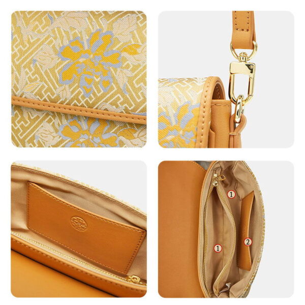 Song Brocade Mulberry Silk Traditional Shoulder Bag - Image 6