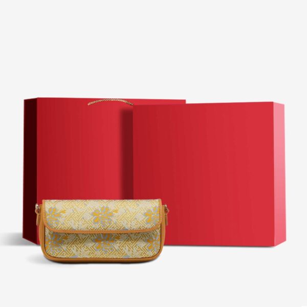Song Brocade Mulberry Silk Traditional Shoulder Bag - Image 9