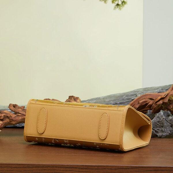 Song Brocade Silk Bamboo Handle Handabag - Image 5