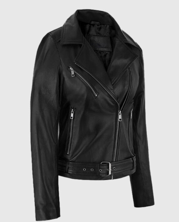 Adele Exarchopoulos Black Leather Jacket - Image 4