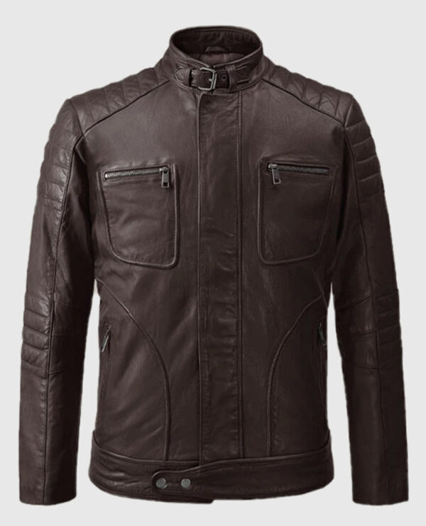 Firefly Moto Brown Biker Leather Jacket