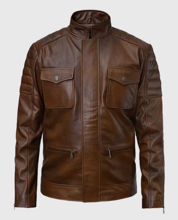 Boss Level Frank Grillo (Roy Pulver) Leather Jacket - Image 2