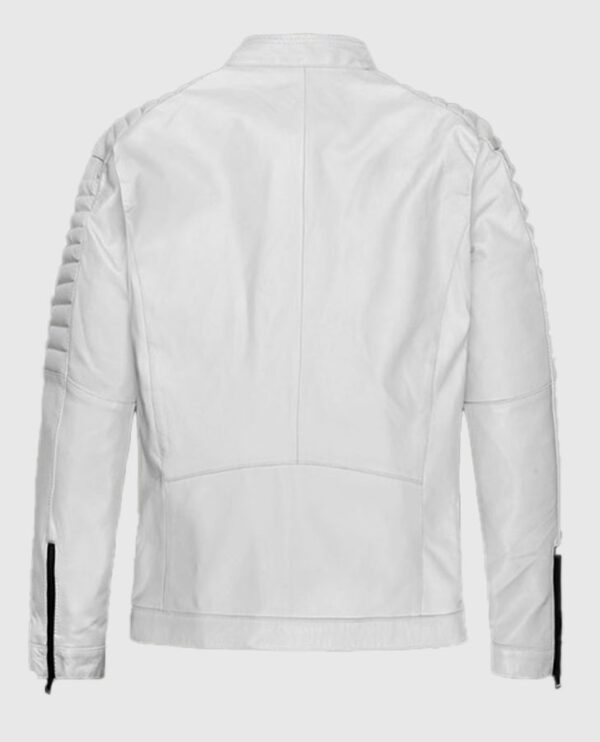 Fast And Furious 9 Vin Diesel White Leather Jacket - Image 2