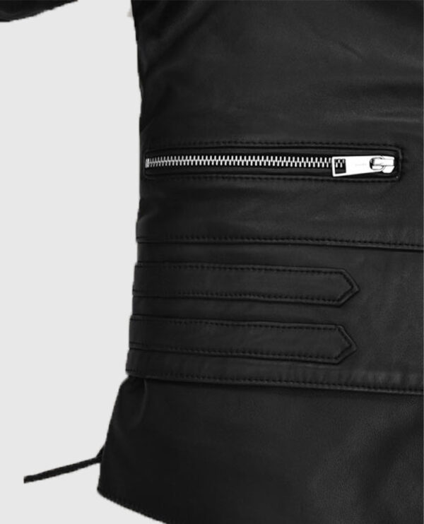 Kristen Stewart Leather Biker Jacket - Image 4