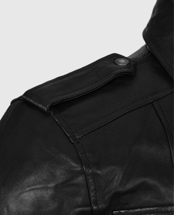 Resident Evil 6 Leon Kennedy Leather Jacket Leon Kennedy Jacket - Image 4