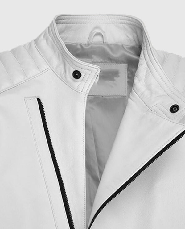Fast And Furious 9 Vin Diesel White Leather Jacket - Image 3