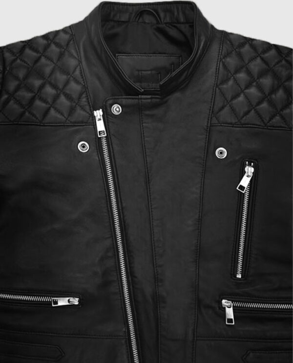 Kristen Stewart Leather Biker Jacket - Image 5