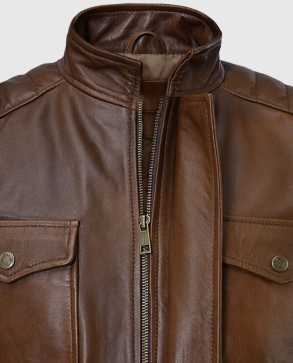 Boss Level Frank Grillo (Roy Pulver) Leather Jacket - Image 5