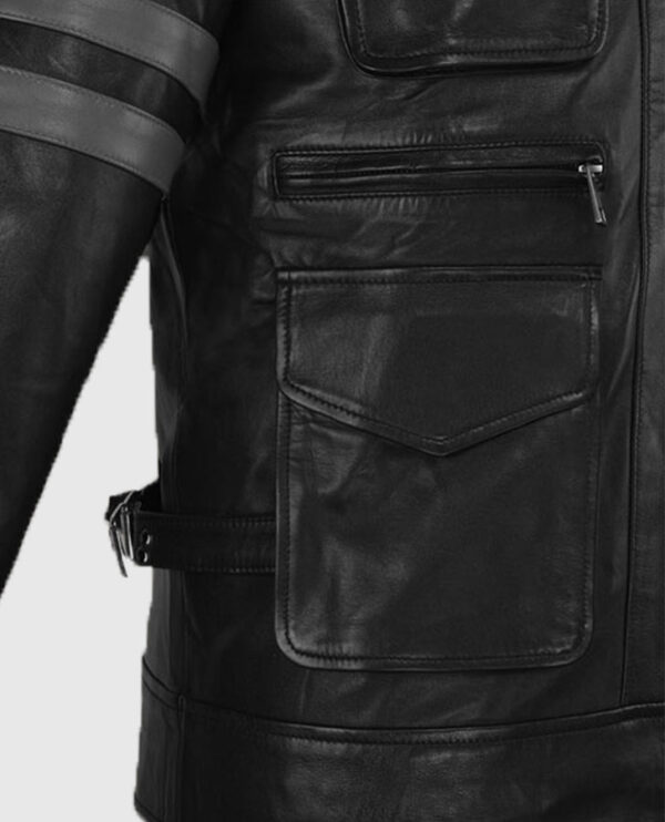 Resident Evil 6 Leon Kennedy Leather Jacket Leon Kennedy Jacket - Image 5