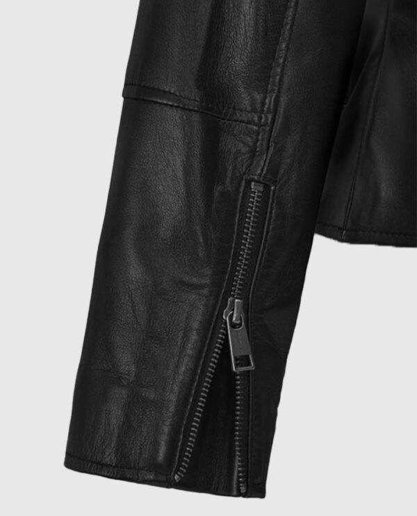 The Matrix Resurrections Carrie Anne Moss Leather Jacket - Image 6