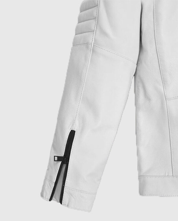 Fast And Furious 9 Vin Diesel White Leather Jacket - Image 4